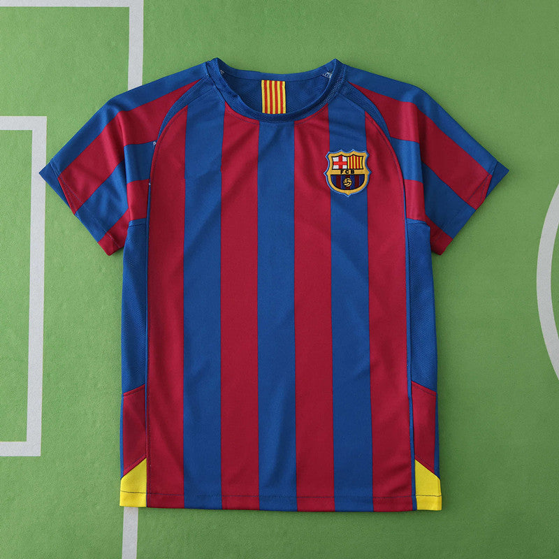 Barcelona 2005 Season Home  kids  Retro Jersey Trikot Soccer Shirt