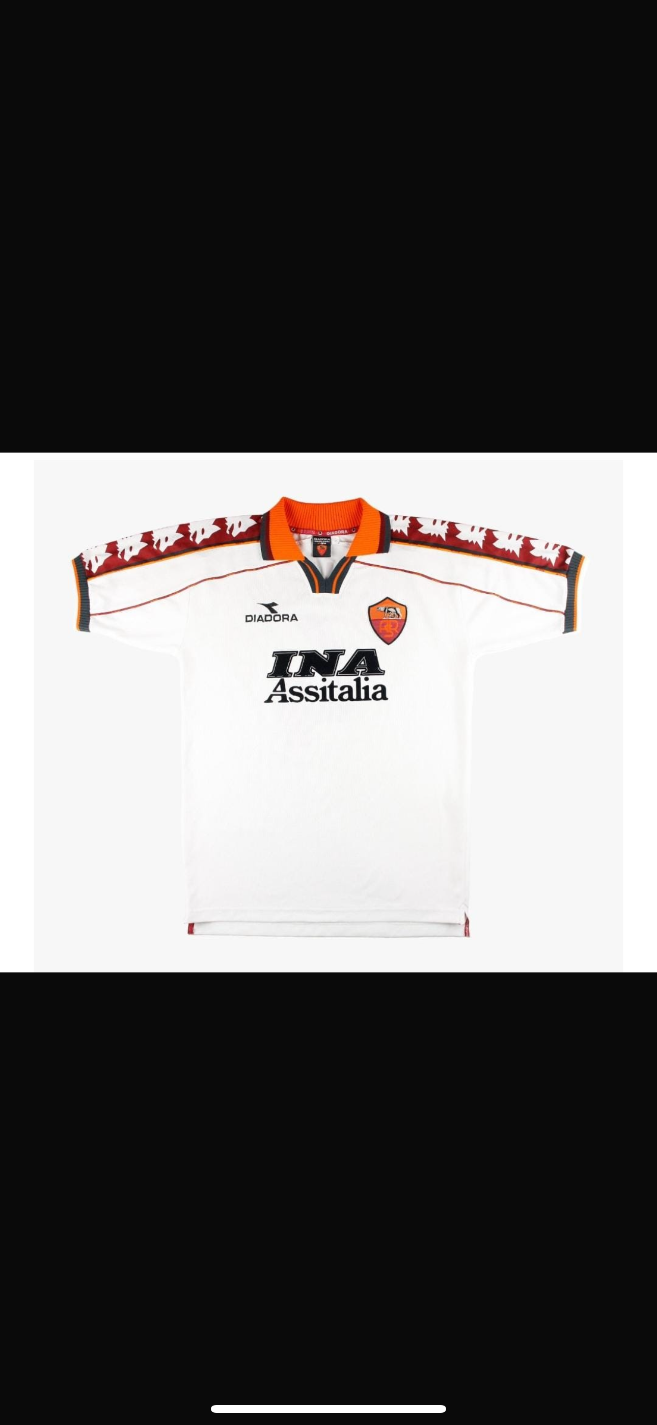 As Roma Retro White Jersey