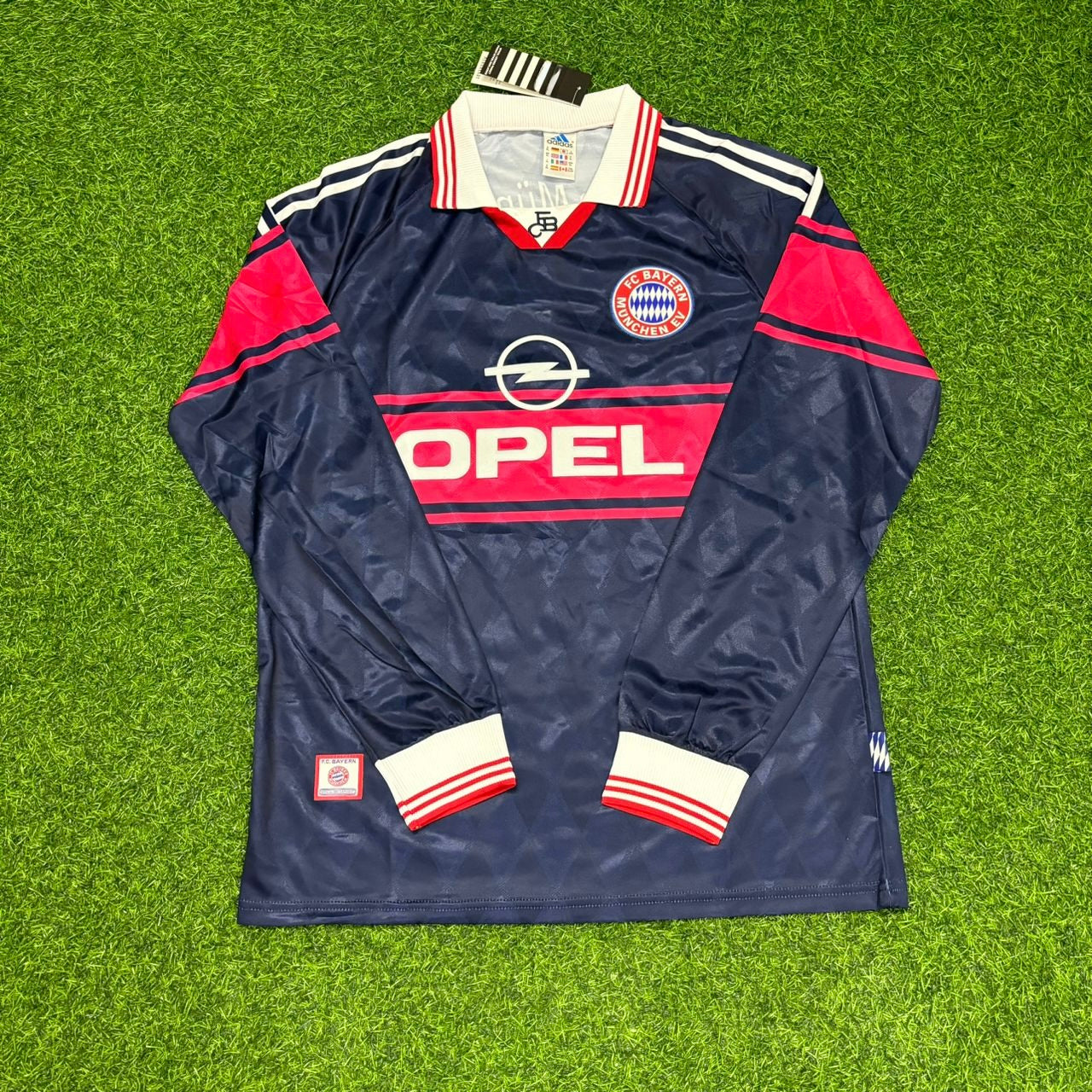 Mehmet Scholl FC Bayern München 1997/98 Saison Langarm Heim Retro Trikot