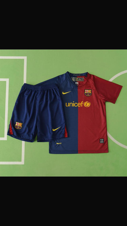 Barcelona Retro Kids Home Jersey Kids Trikot