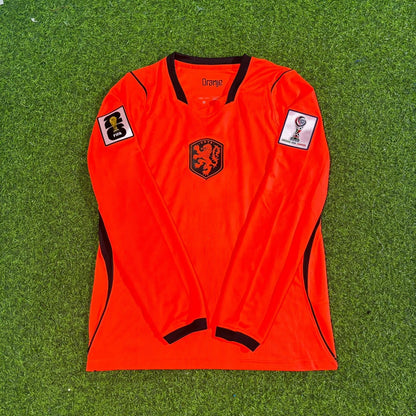 Ryan Gravenberch #8 Netherlands 2026 World Cup Home Long Sleeve Football Jersey