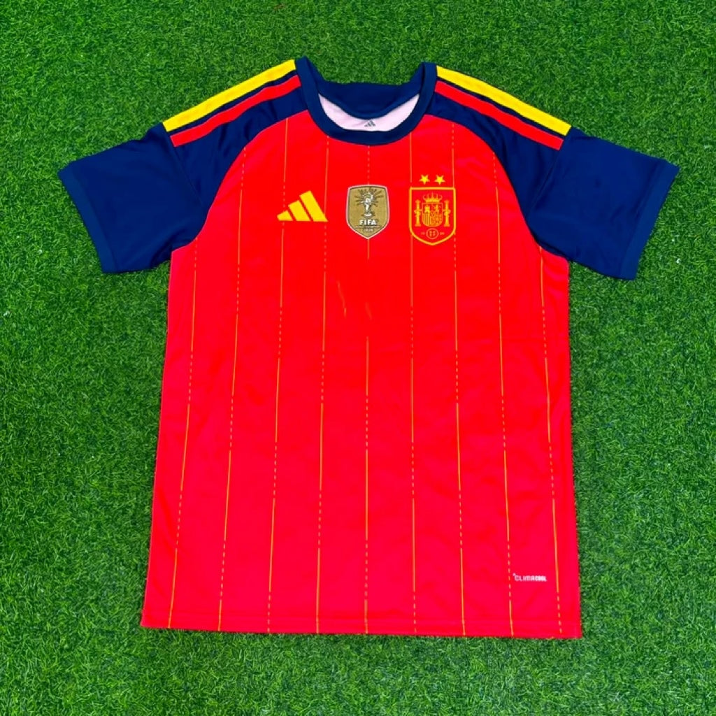 Pedro Porro #12 Spain Two Star 2026 World Cup Champions Home Jersey Trikot Maillot