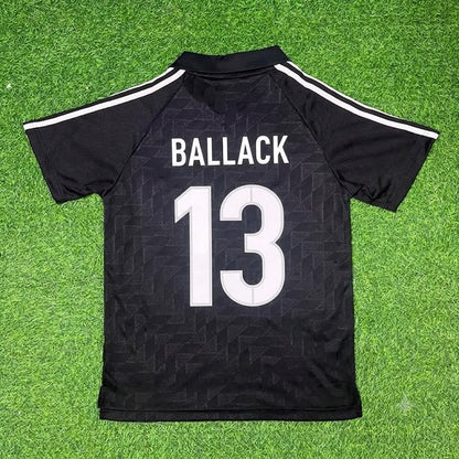 Michael Ballack Germany Deutschland Schwarzes Retro Fußballtrikot