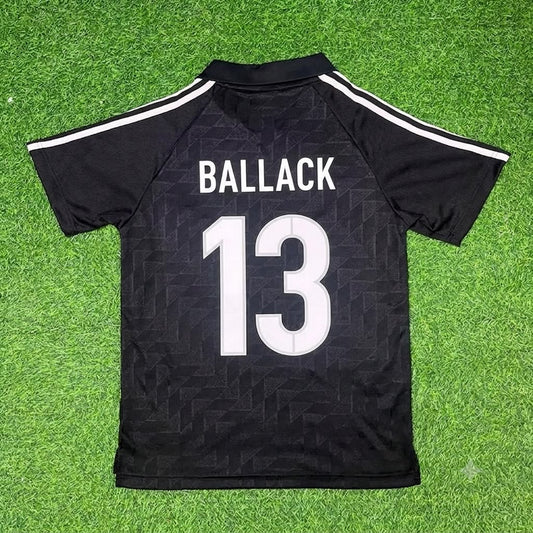 Michael Ballack Germany Deutschland Schwarzes Retro Fußballtrikot