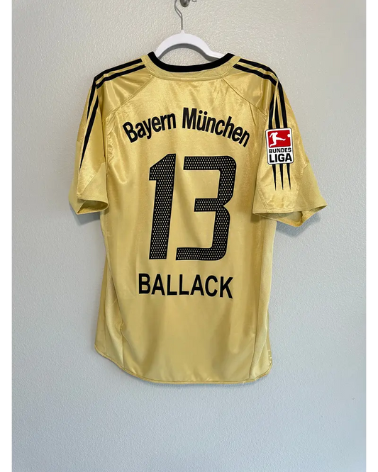 Michael Ballack Bayern Munich Retro Golden 2004/05 Jersey Trikot