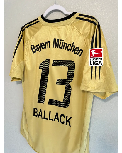Michael Ballack Bayern Munich Retro Golden 2004/05 Jersey Trikot