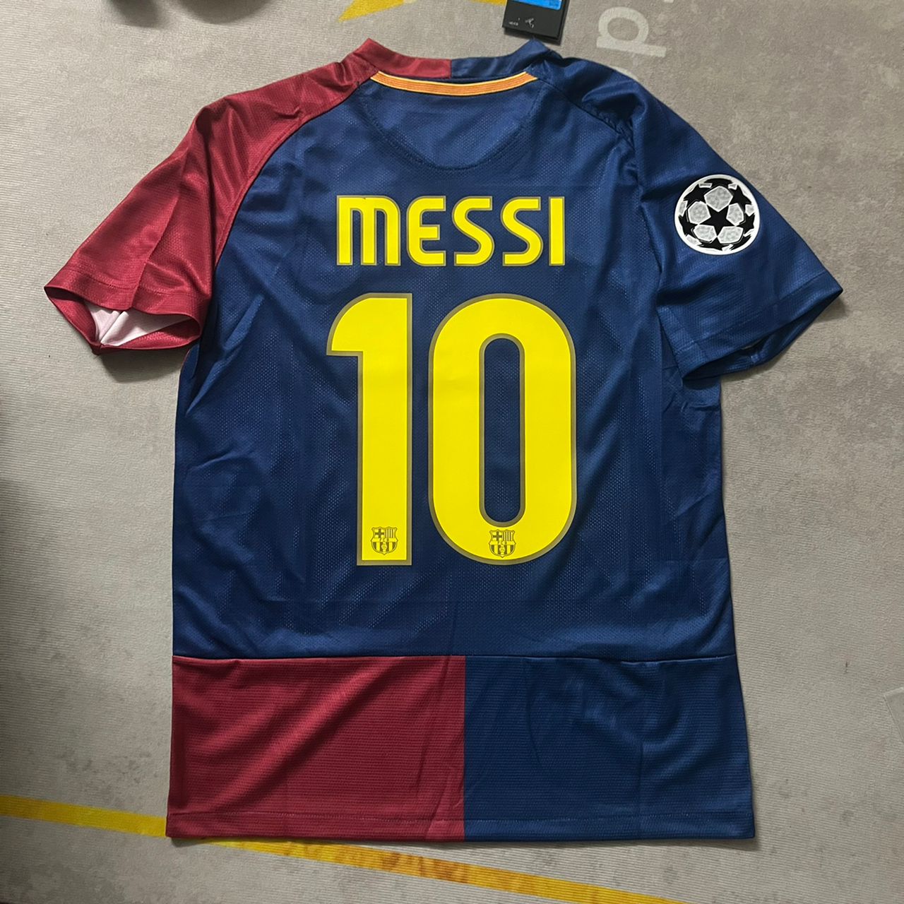 Lionel Messi Barcelona 2009 Roma Final Retro Jersey Trikot Maillot