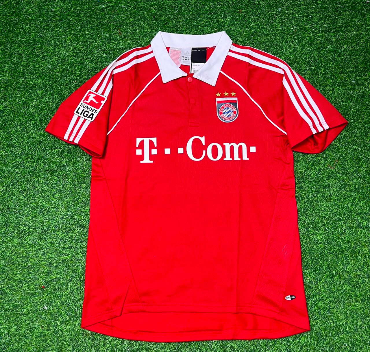 Bayern Munich 2005 06 Bundesliga Red Home Retro Football Jersey