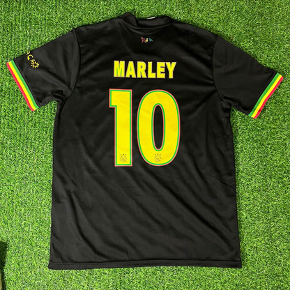 Bob Marley 10 Gedenk-Sonderedition Trikot Maillot Trikot Maglia Fußballtrikot