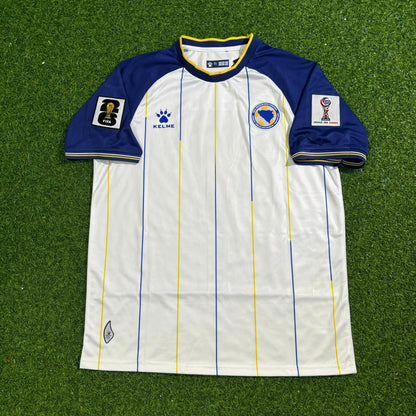 Ermin Mahmic Bosnia and Herzegovina 2026 World Cup White Football Jersey