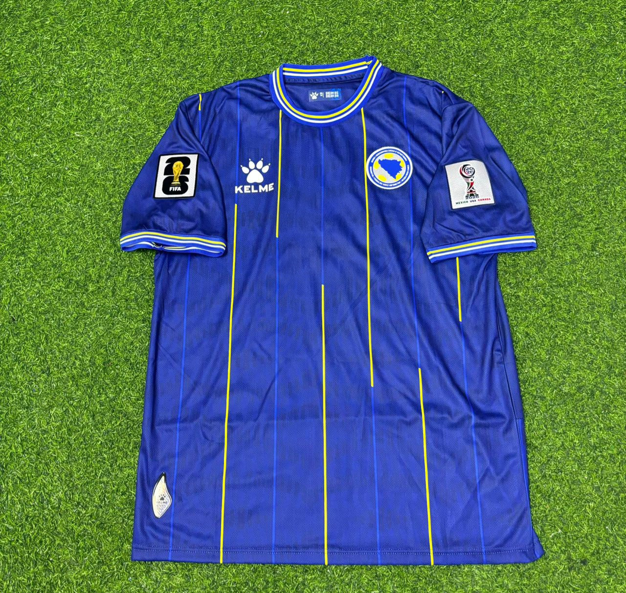 Amar Dedic Bosnia and Herzegovina 2026 World Cup Blue Football Jersey