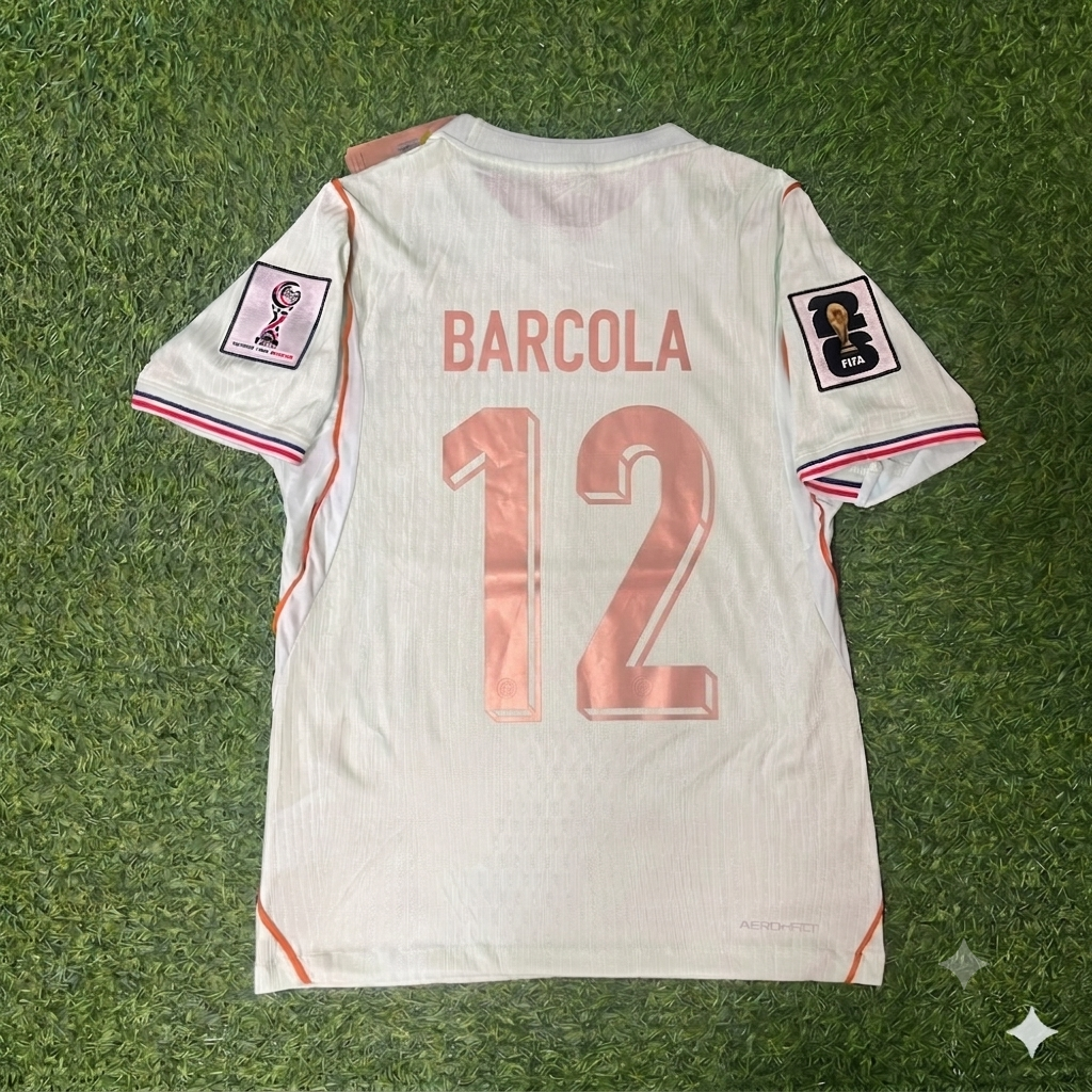 Bradley Barcola France 2026 World Cup Away Jersey