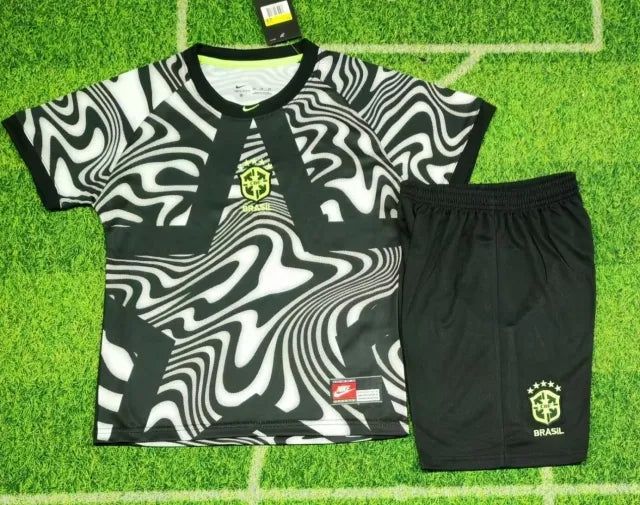 Brazil 2026 World Cup Kids Goalkeeper Football Jersey