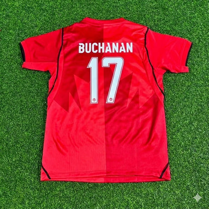 Tajon Buchanan Canada 2026 World Cup Home Red Football Jersey