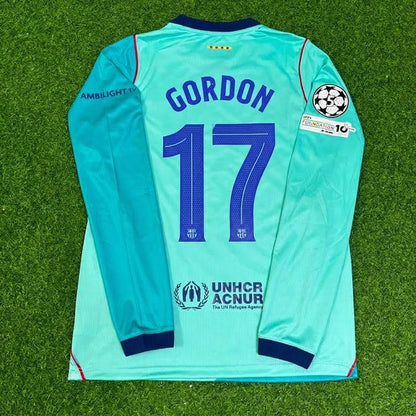 Anthony Gordon #17 Barcelona 2027 New Season Long Sleeve Jersey Trikot Maillot Soccer Shirt