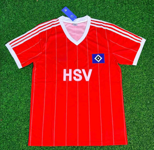 HSV 1983/84 Rotes Heimtrikot Hamburger SV Fußball Trikot