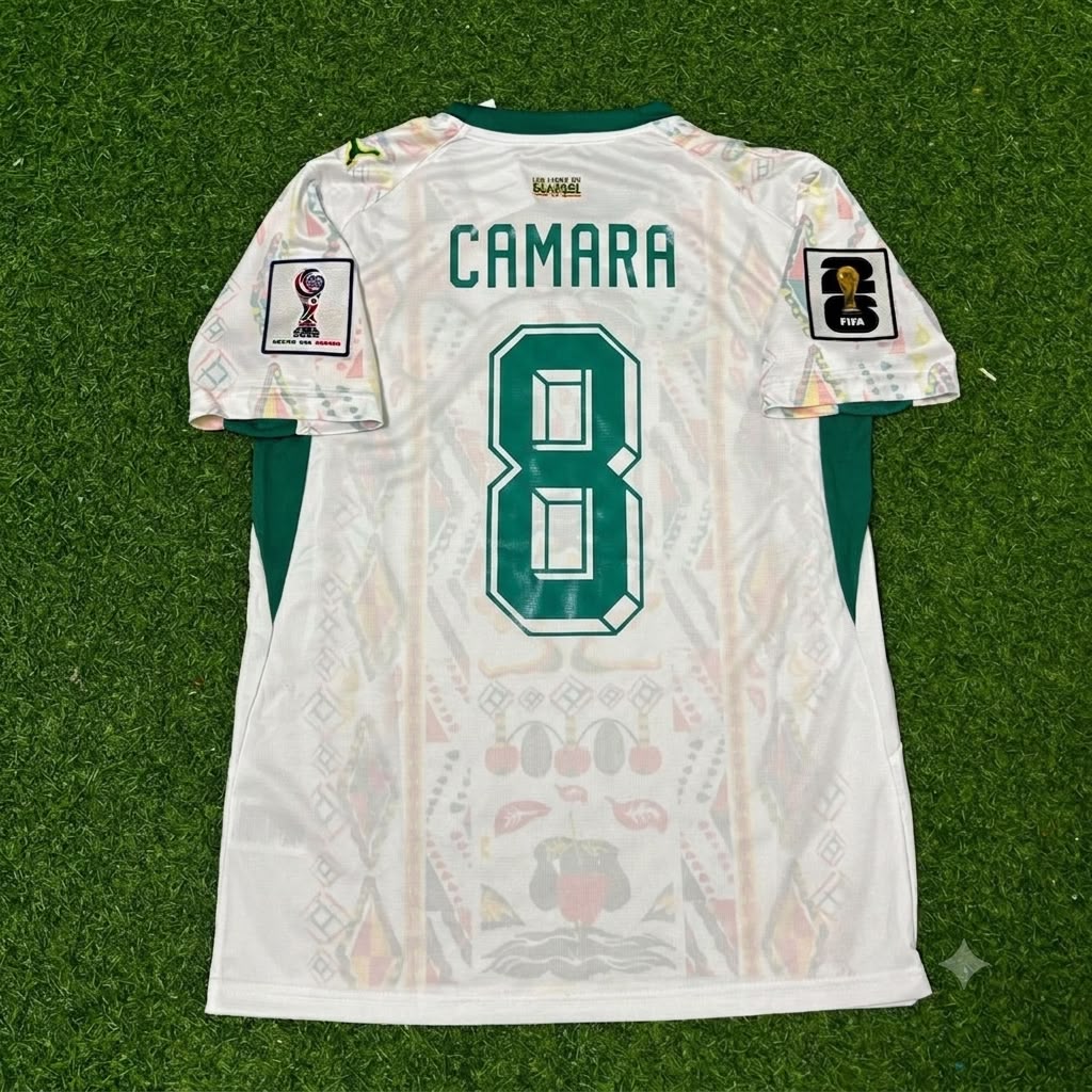 Lamine Camara Senegal World Cup 2026 Home Jersey Trikot Maillot