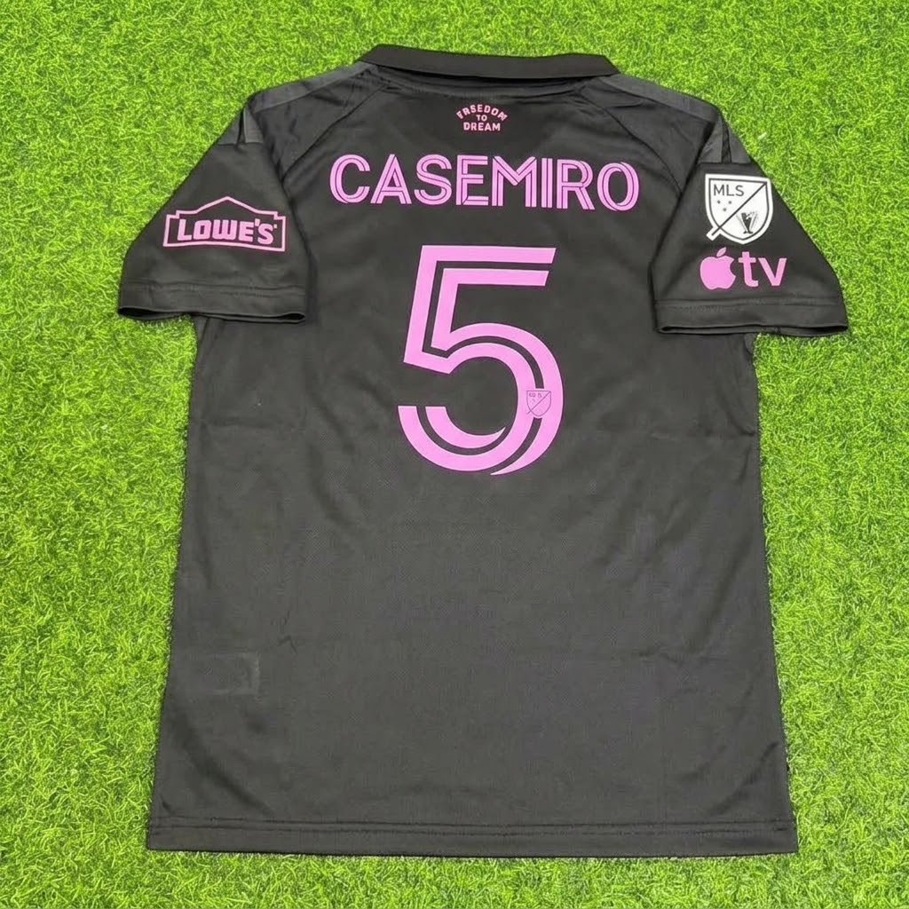 Casemiro Inter Miami 2026-2027 New Season Black Soccer Jersey Shirt Trikot