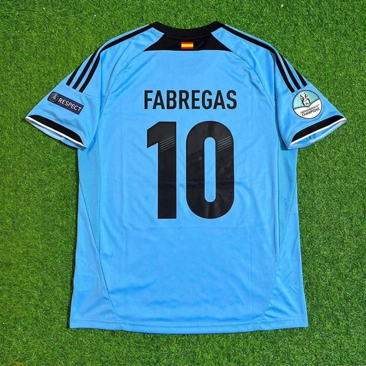 Cesc Fabregas Spain EURO 2012 Final Retro Football Jersey Kit