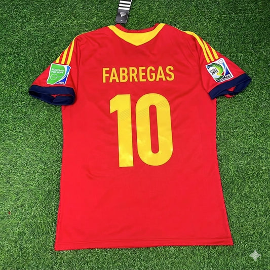 Cesc Fabregas Spain 2013 Confederations Cup Retro Jersey Trikot