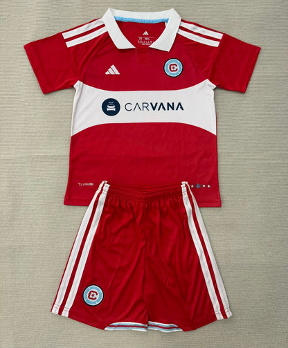 Robert Lewandowski Chicago Fire FC 2026-2027 Kids Red New Season Soccer Kit Jersey