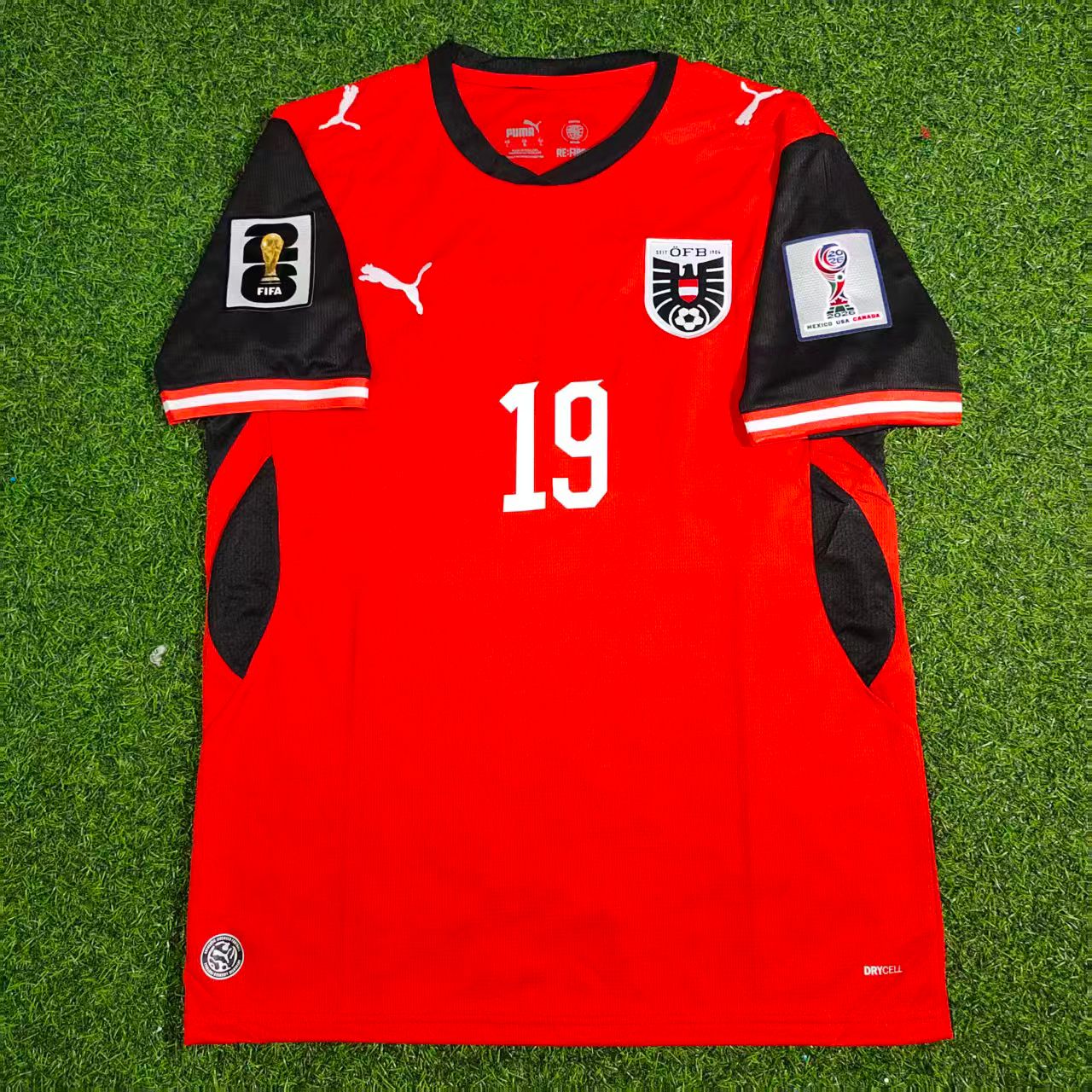 Christoph Baumgartner 19- Austria 2026 World Cup Kit Jersey Trikot Maillot