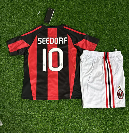 Clarence Seedorf #10 - Milan 2010 2011 Red Black Kit Jersey Trikot Maillot Shirt