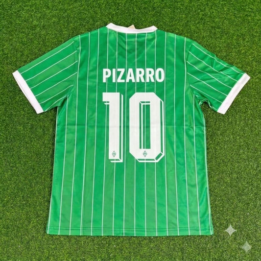 Maillot de football rétro domicile commémoratif Claudio Pizarro Werder Brême