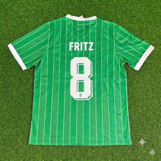 Maillot de football rétro domicile commémoratif Clemens Fritz Werder Brême