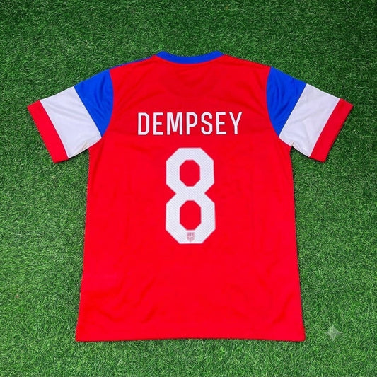 Clint Dempsey USA 2014 Season Away Retro Jersey Trikot Soccer Shirt