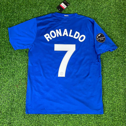Cristiano Ronaldo Manchester United 2008 Fifa World Cup Champions League Patch Retro Short Jersey Trikot