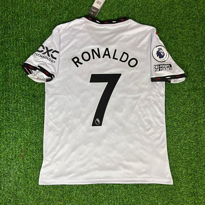 Cristiano Ronaldo Manchester United White 2022 2023 Premier League Jersey Trikot