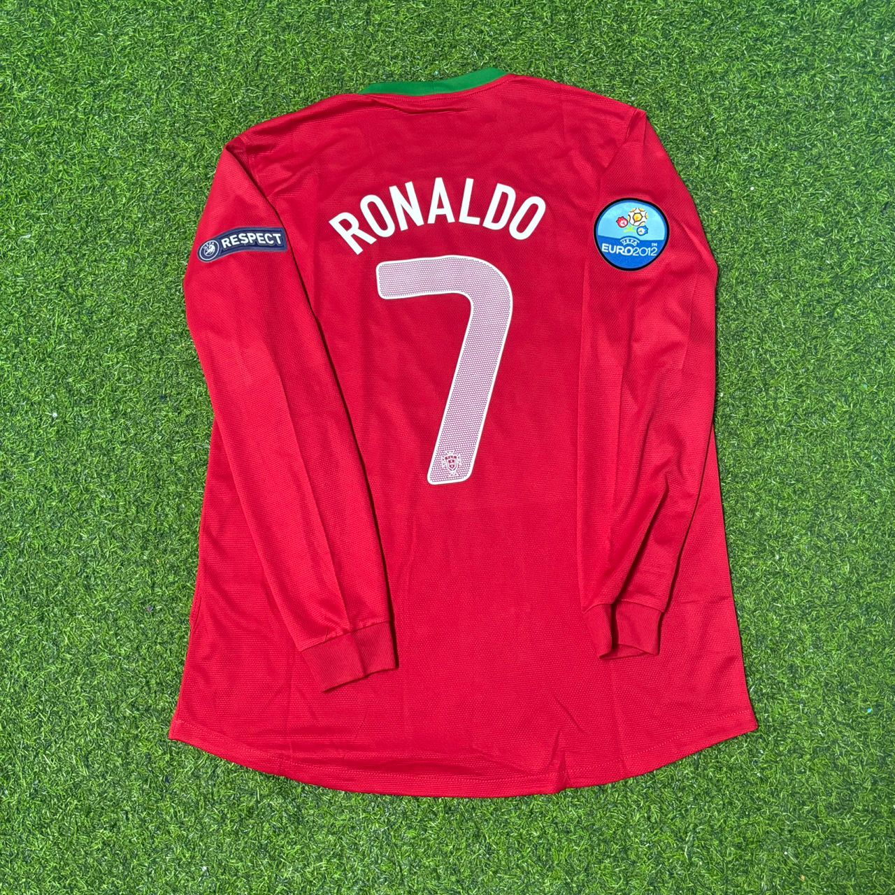 Cristiano Ronaldo Portugal EURO 2012 Long Sleeve Retro Football Jersey
