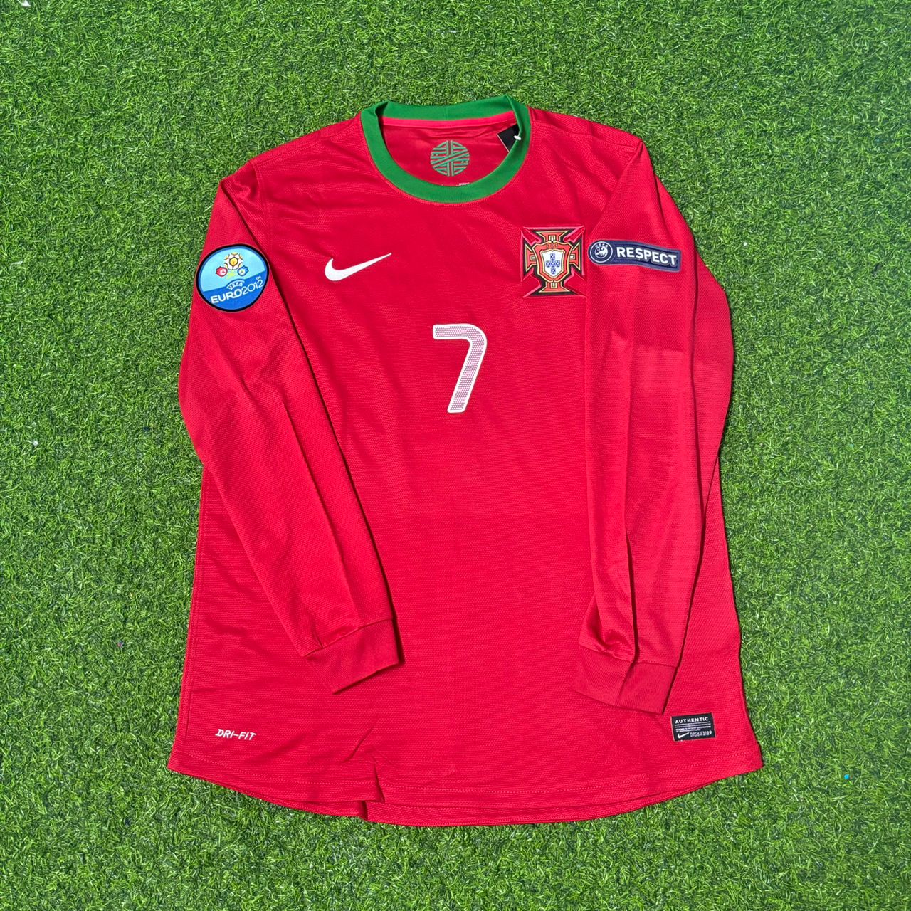 Cristiano Ronaldo Portugal EURO 2012 Long Sleeve Retro Football Jersey