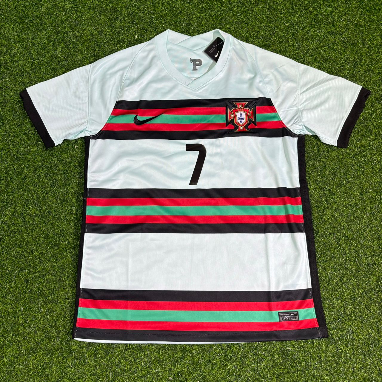Cristiano Ronaldo Portugal EURO 2020 Retro Away Football Jersey