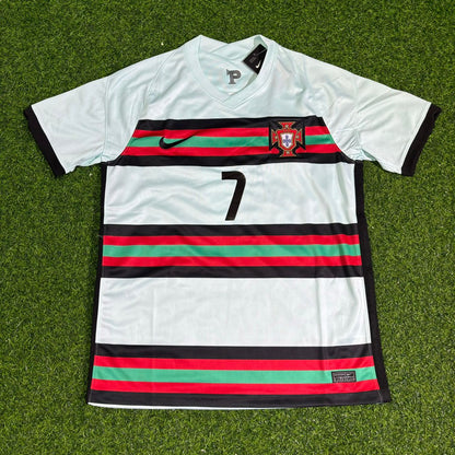 Cristiano Ronaldo Portugal EURO 2020 Retro Away Football Jersey