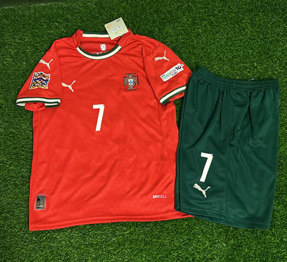 Cristiano Ronaldo Portugal UEFA Nations League Sieger Kinder Kit Jersey KinderTrikot Maillot Shirt