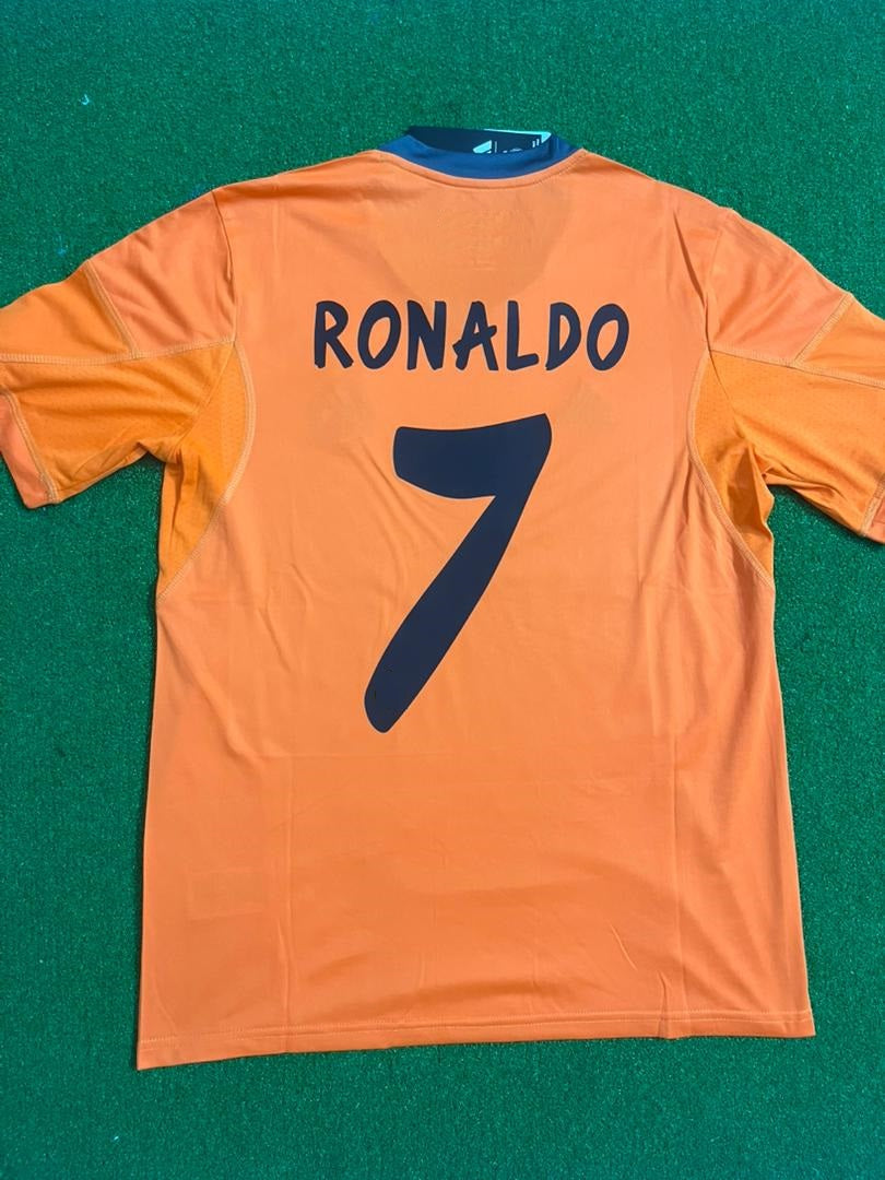 Cristiano Ronaldo Real Madrid 2013–2014 Orange Fußballtrikot-Set Trikot-Fußballtrikot