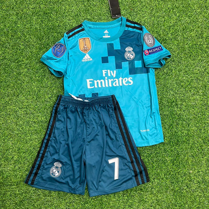 Cristiano Ronaldo Real Madrid Short Kids Kit Jersey Soccer Shirt KinderTrikot