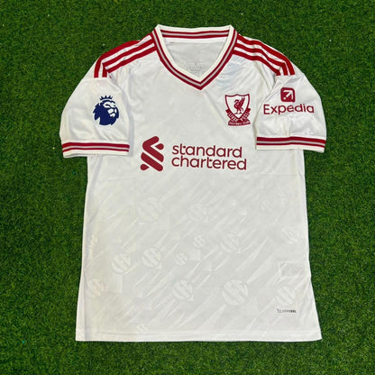 Virgil Van Dijk #4 Liverpool New Season 2027 White Away Football Jersey Kit