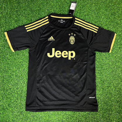 Juan Guillermo Cuadrado 16- Juventus Retro Black Kit Jersey Trikot Maglia Soccer Shirt