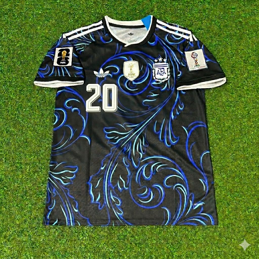 Franco Mastantuono #20 Argentina 2026 World Cup New Season Football Jersey Kit