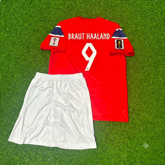 Erling Braut Haaland Norway 2026 World Cup Kids Football Jersey
