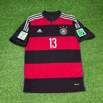 Thomas Müller Germany Deutschland 2014 World Cup Brazil Black Red Retro Jersey Trikot Soccer Shirt