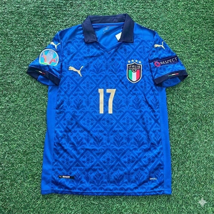 Ciro Immobile #17 – Italy EURO 2020 Final Retro Soccer Jersey – | Trikot | Maillot Soccer Shirt
