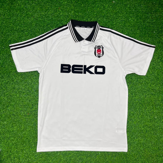 Besiktas 1996/1997 White Away Retro Football Trikot Maillot Jersey