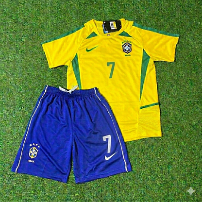 Garrincha 7- Brazil Retro Kids Football Jersey