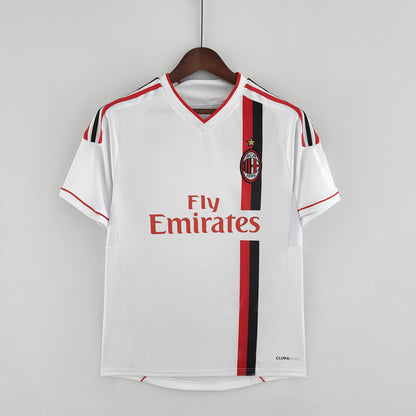 Kevin Prince Boateng Milan 2011/2012 White Away Retro Jersey Trikot Maillot Soccer Shirt