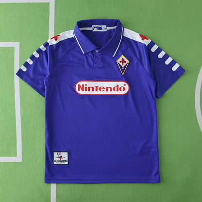 Fiorentina 1998 Home Kids Retro Football Jersey Trikot Maillot