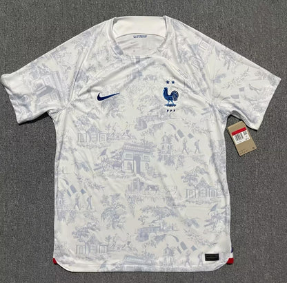 Raphael Varane #4 France 2022 World Cup Away Retro Jersey Maillot Trikot Soccer Shirt